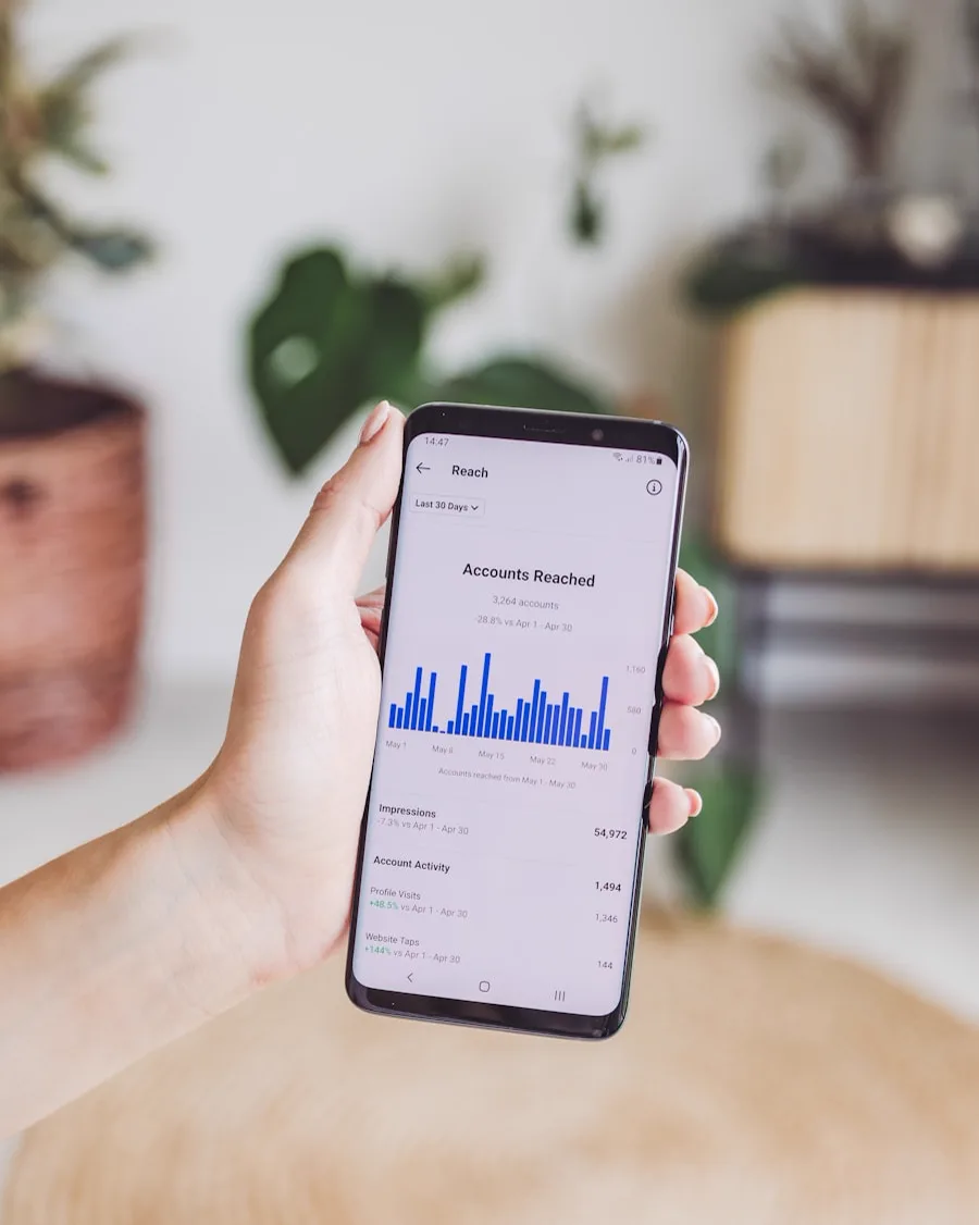 Smartphone mit Energiemonitoring-App