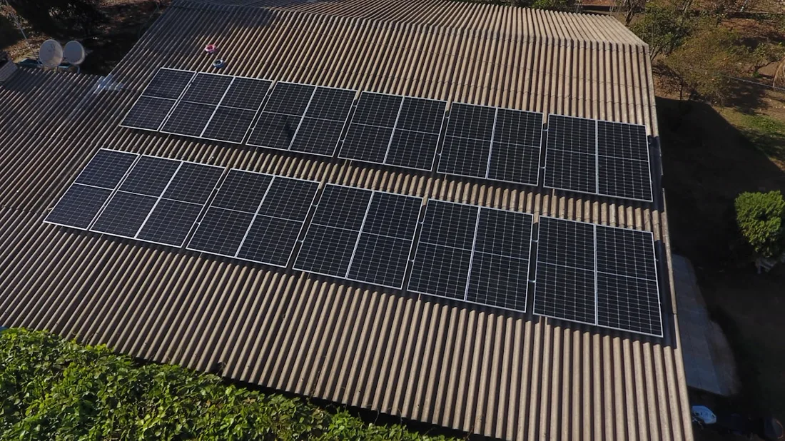 Photovoltaikanlage auf einem Einfamilienhaus
