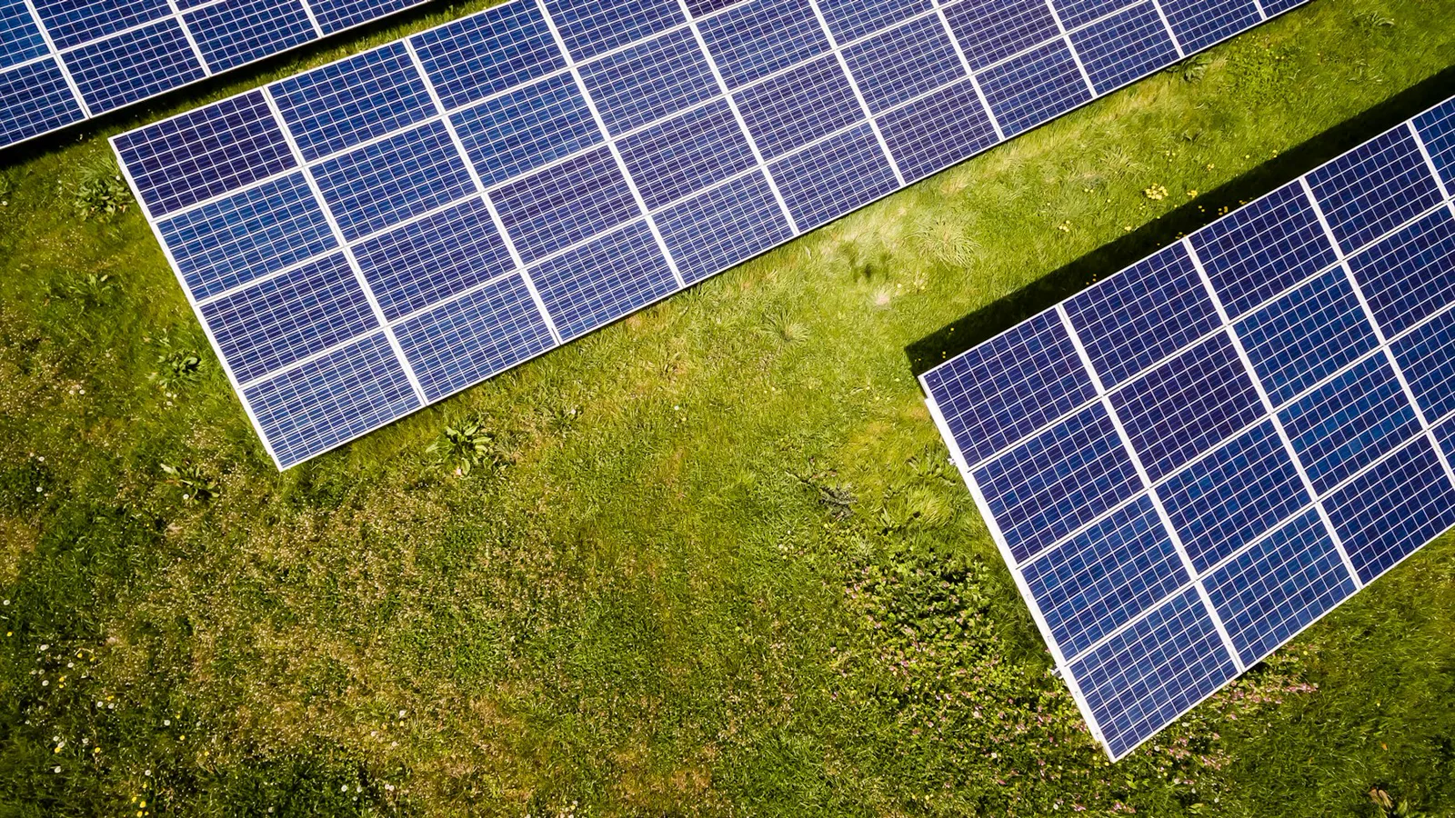 Weitläufiges Solarfeld für Gewerbe- und Freiflächenanlagen